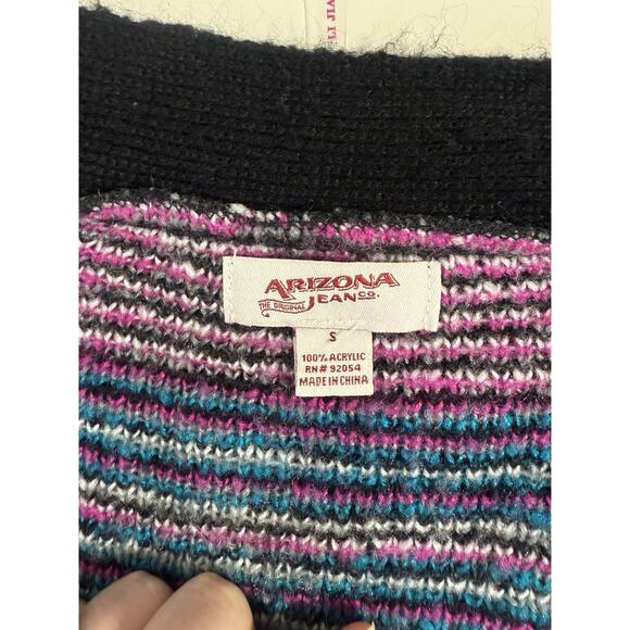 Arizona Jeans Small Gothcore Dark Feminine Plaid Cardigan Witchy Punk Lounge - Picture 3 of 7